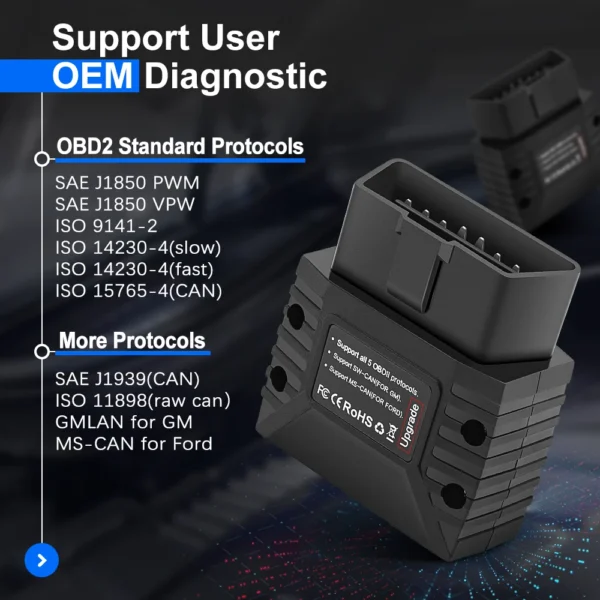 Vgate vLinker MC+ ELM327 OBD2 Bluetooth Scanner – Bild 3
